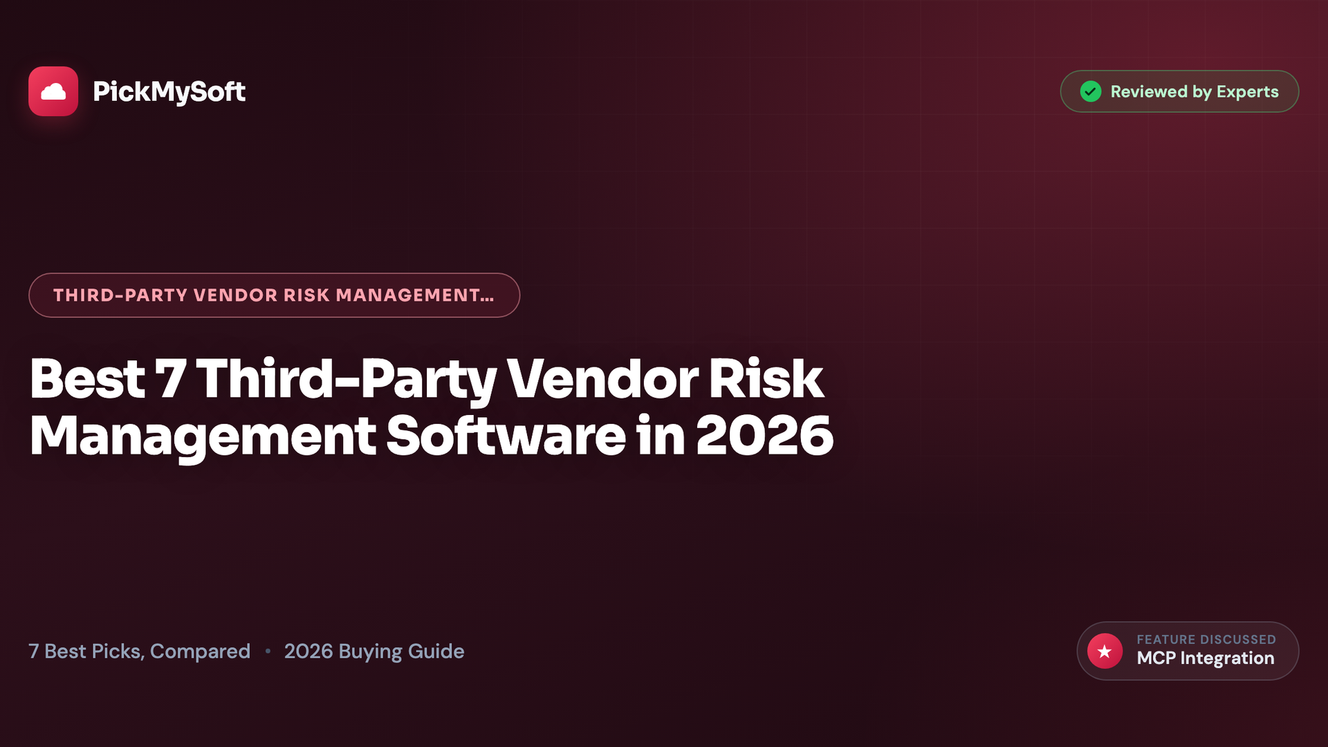 Best 7 Third-Party Vendor Risk Management Software in 2026