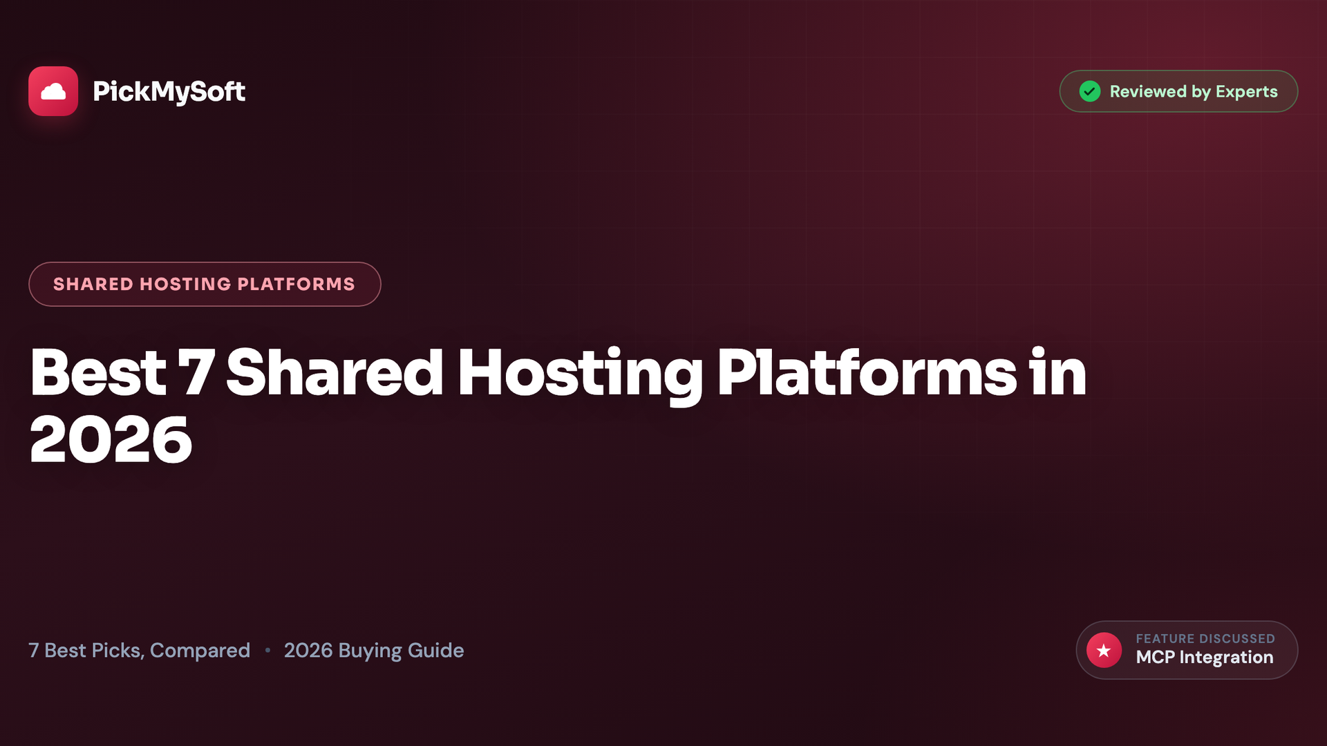 Best 7 Shared Hosting Platforms in 2026