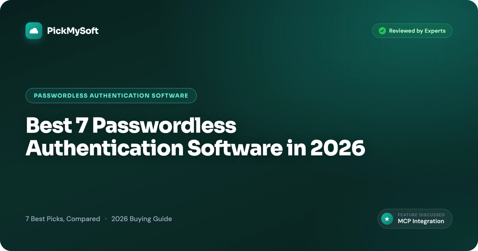 Best 7 Passwordless Authentication Software in 2026