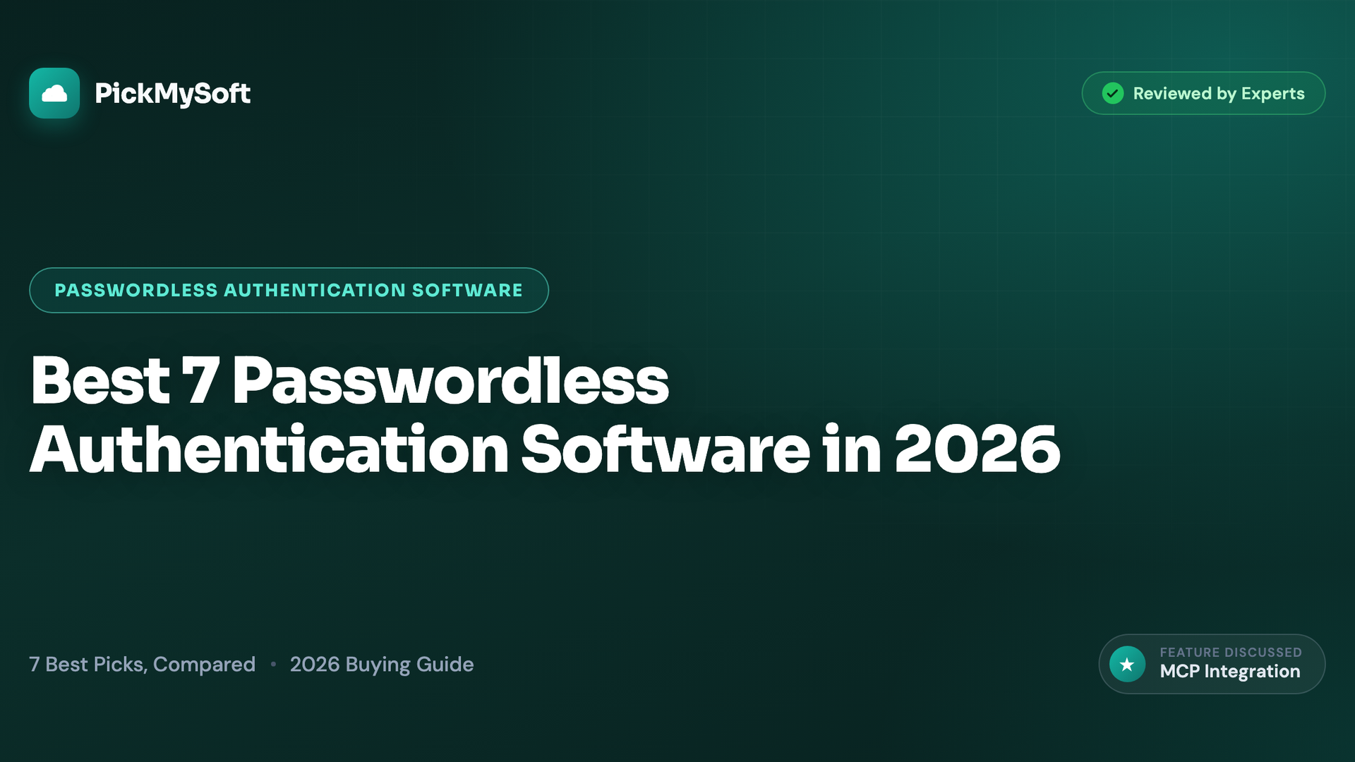 Best 7 Passwordless Authentication Software in 2026