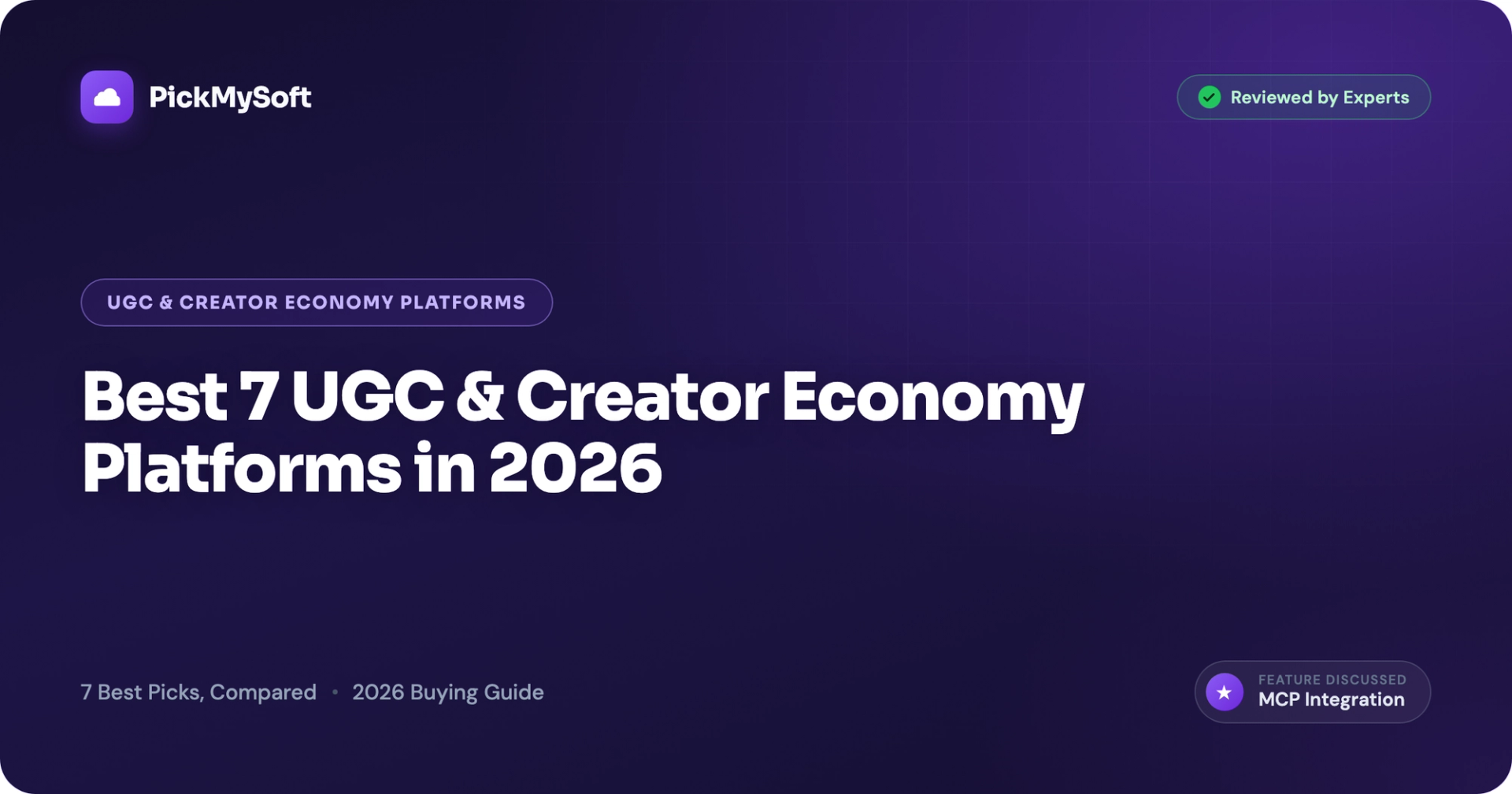 Best 7 UGC & Creator Economy Platforms in 2026