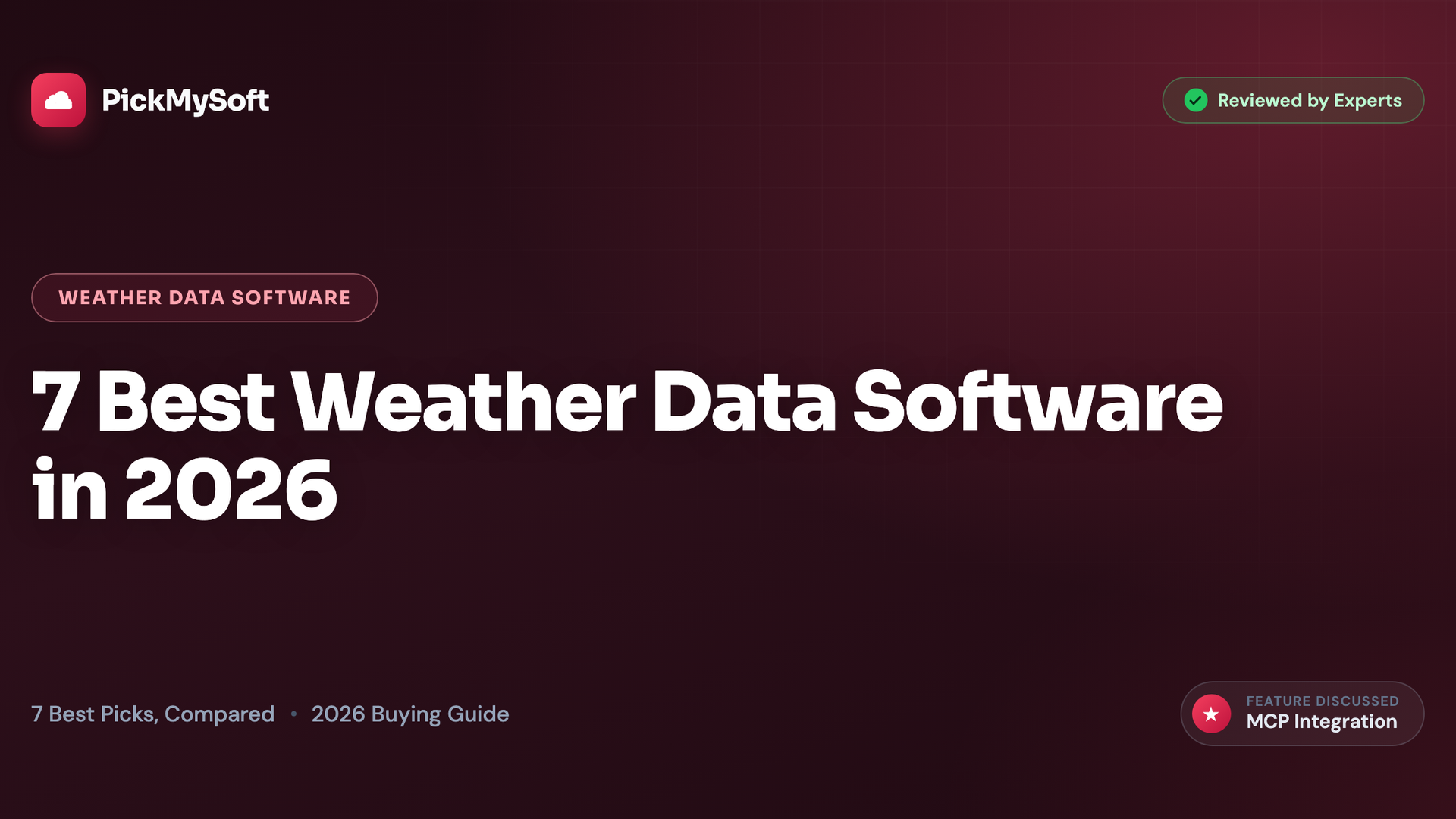 7 Best Weather Data Software in 2026