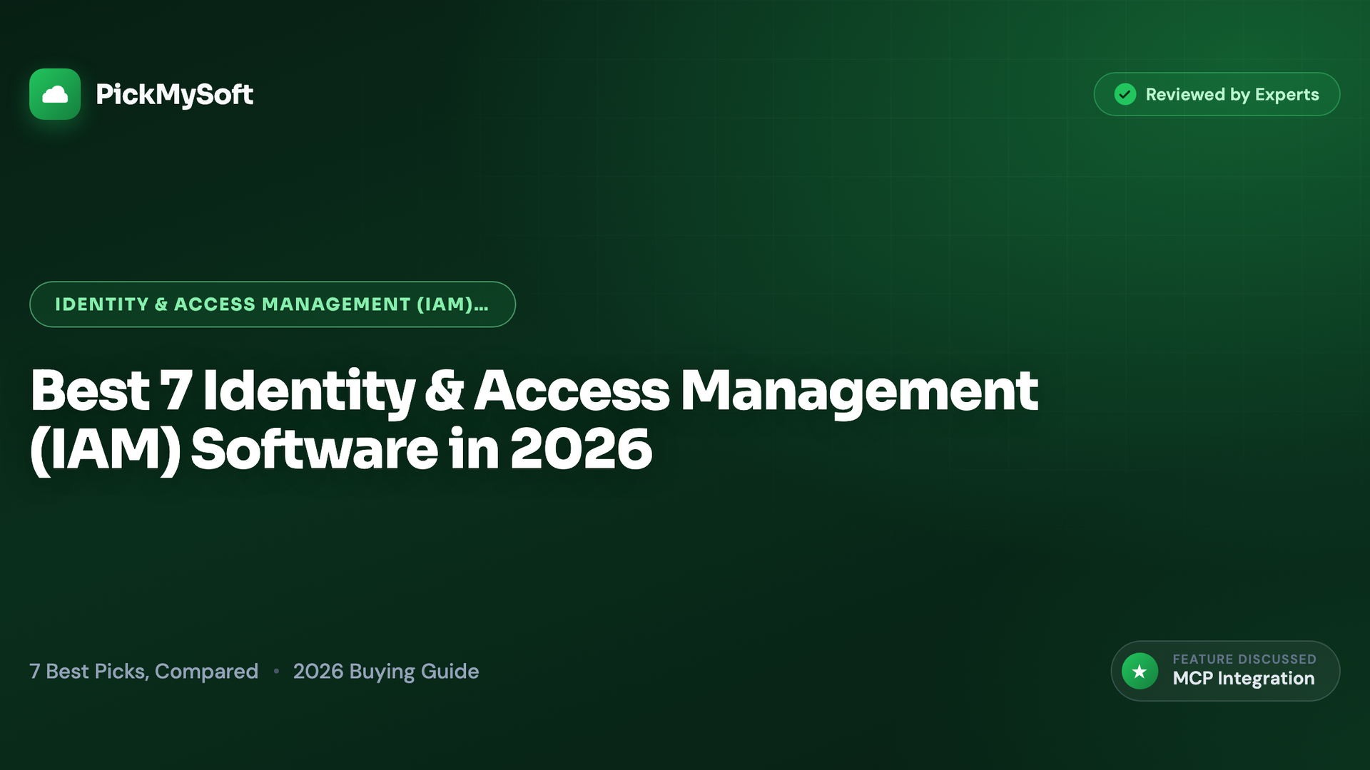 Best 7 Identity & Access Management (IAM) Software in 2026