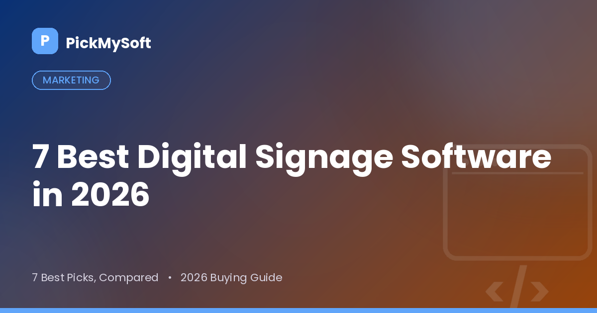 Best Digital Signage Software
