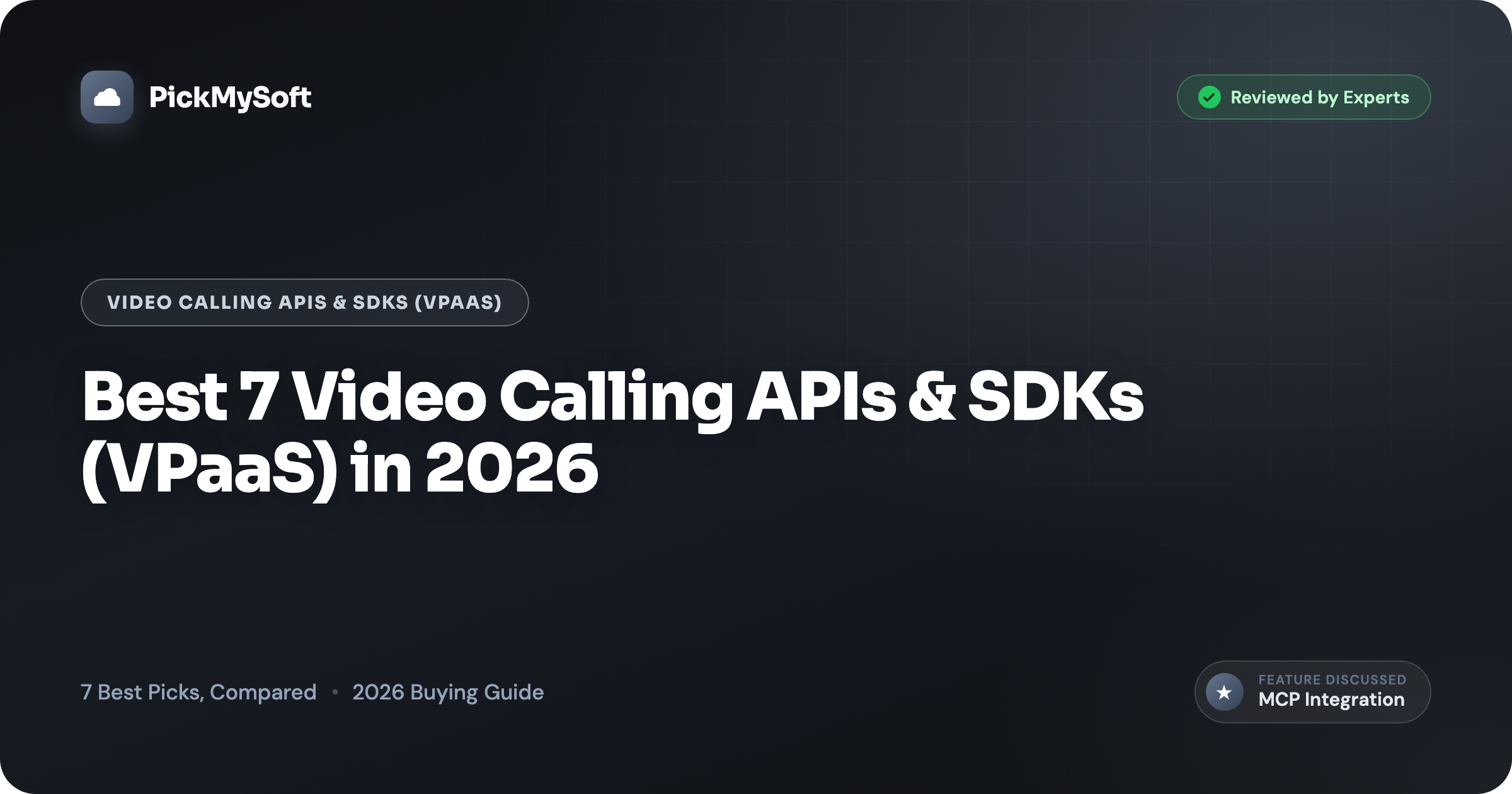Best 7 Video Calling APIs & SDKs (VPaaS) in 2026