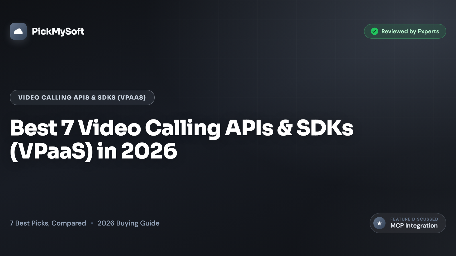 Best 7 Video Calling APIs & SDKs (VPaaS) in 2026
