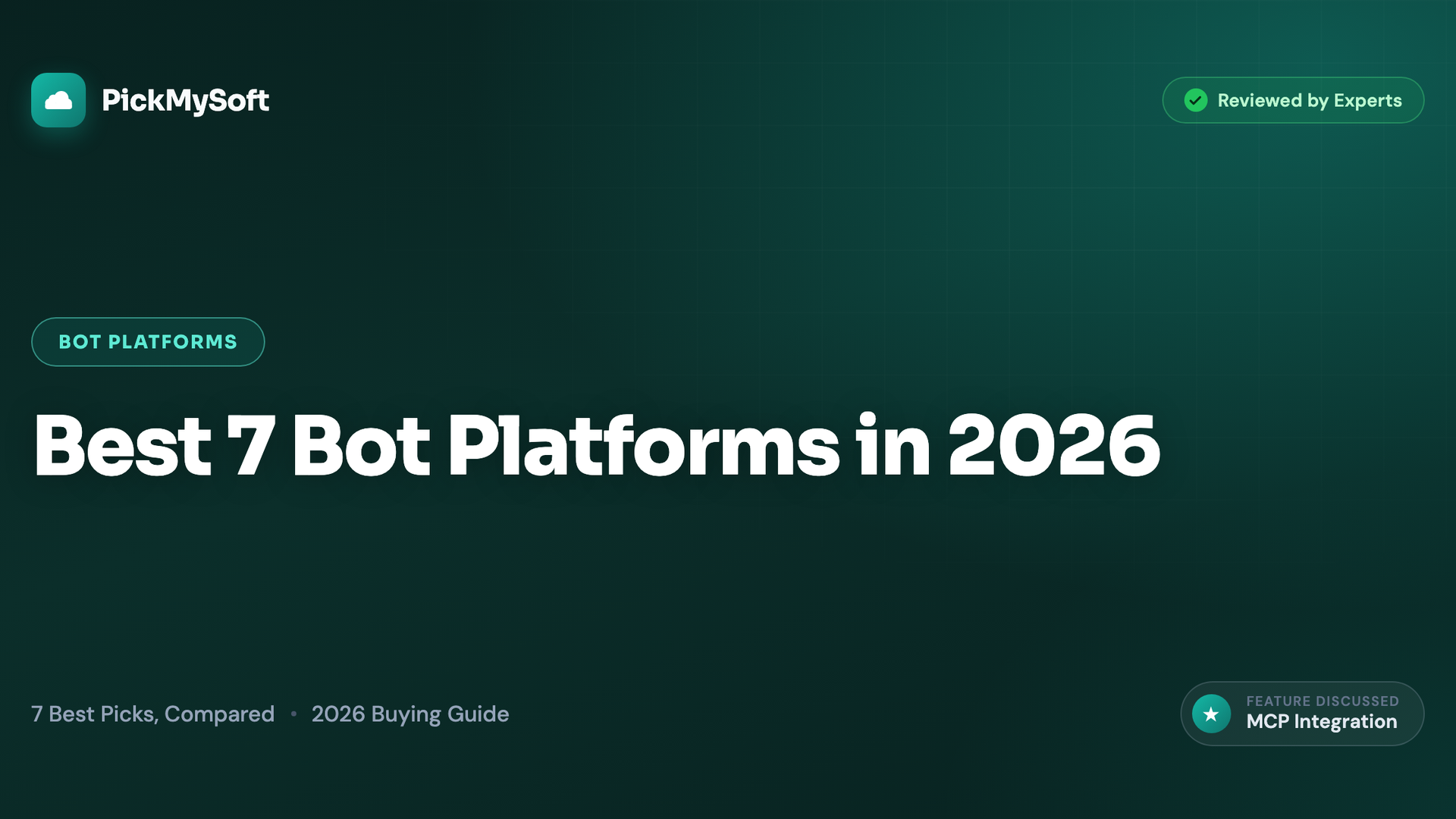 Best 7 Bot Platforms in 2026