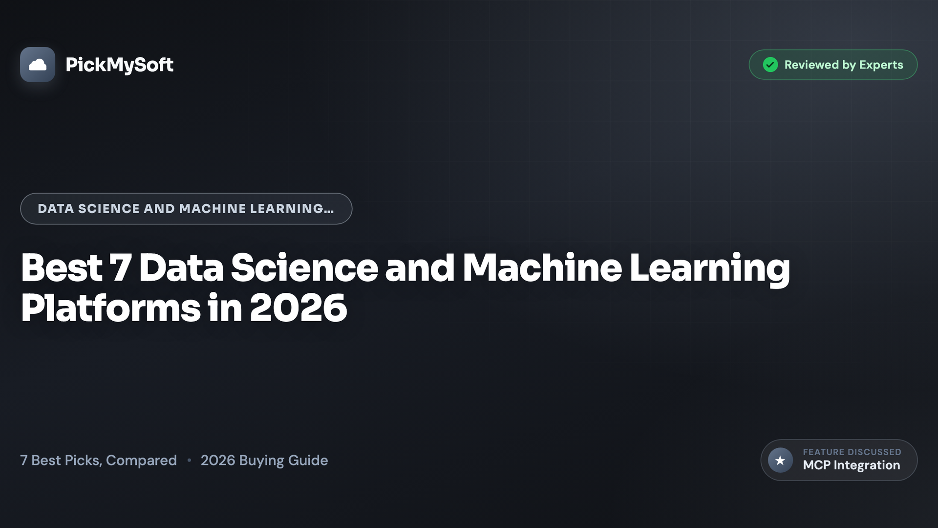 Best 7 Data Science and Machine Learning Platforms in 2026
