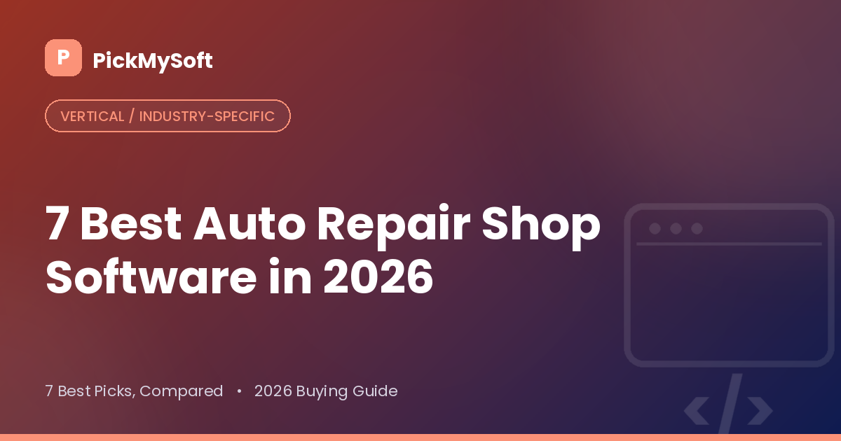 Best Auto Repair Shop Software