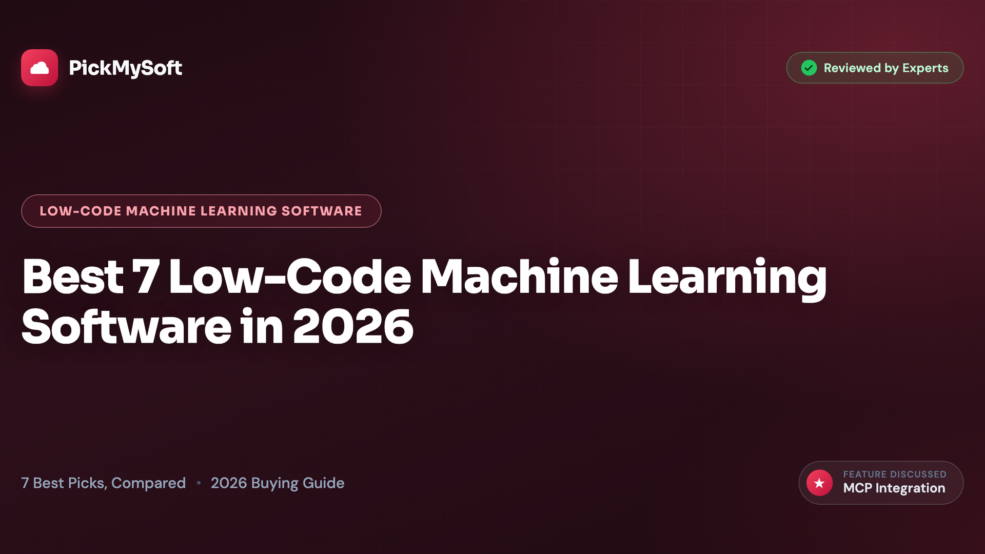 Best 7 Low-Code Machine Learning Software in 2026