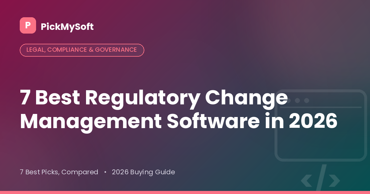 Best Regulatory Change Management Software 