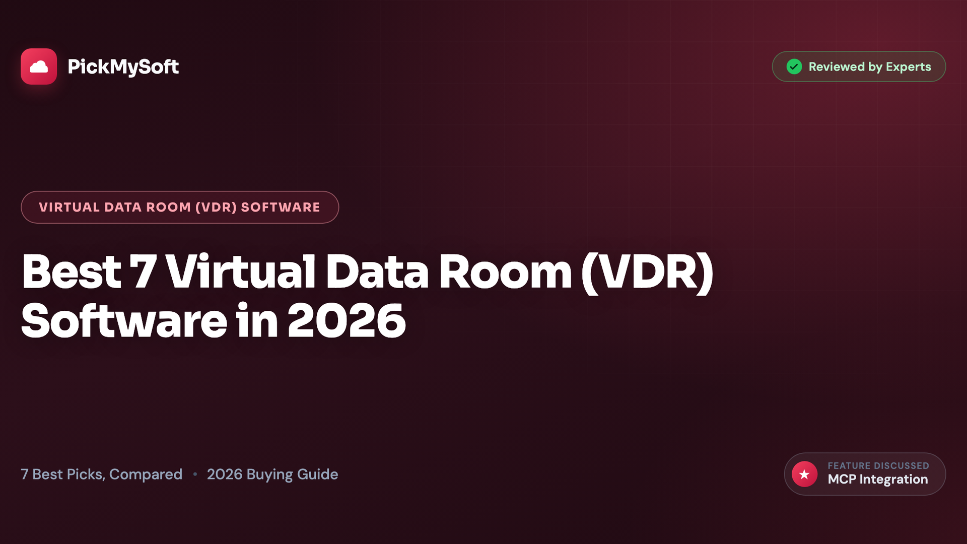 Best 7 Virtual Data Room (VDR) Software in 2026