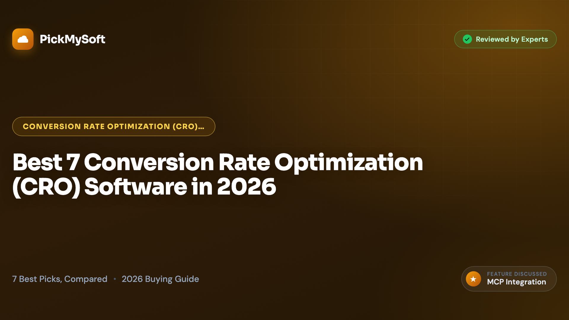 Best 7 Conversion Rate Optimization (CRO) Software in 2026