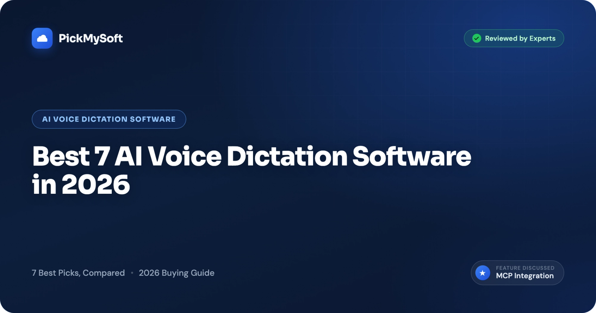 Best 7 AI Voice Dictation Software in 2026