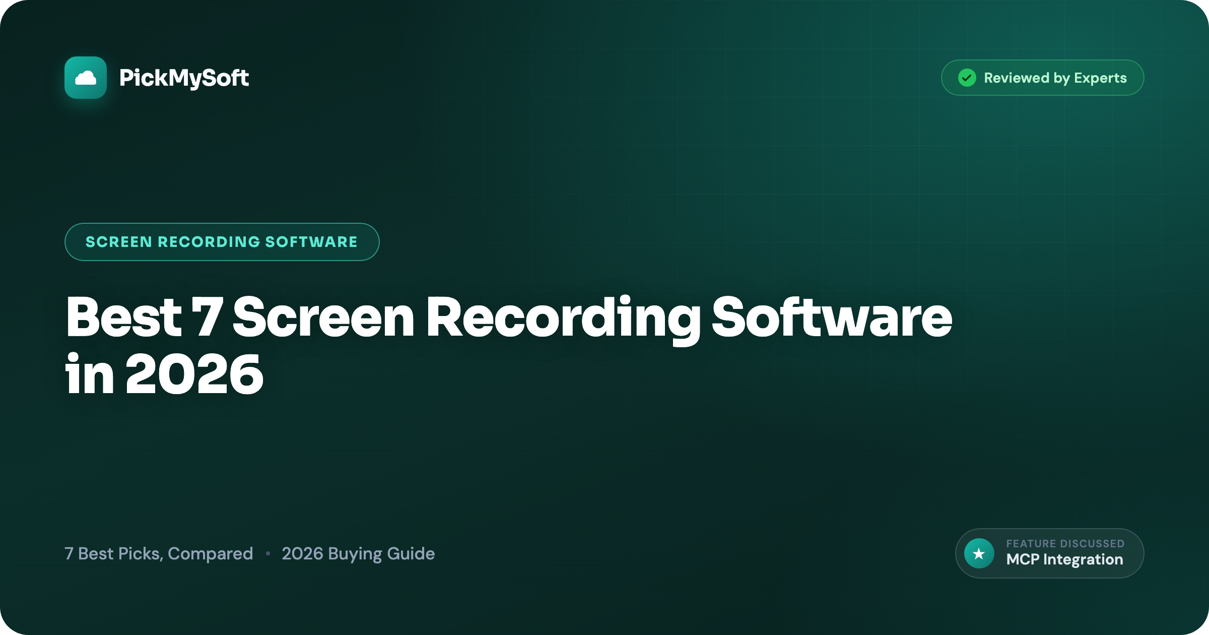 Best 7 Screen Recording Software in 2026