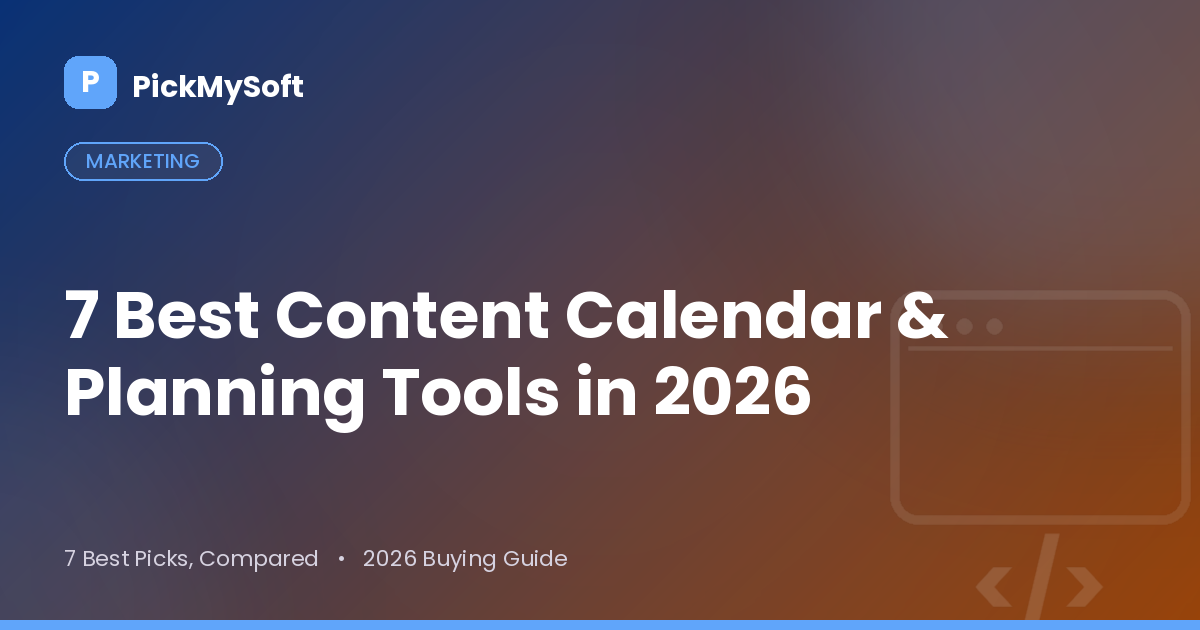 Best Content Calendar & Planning Tools 