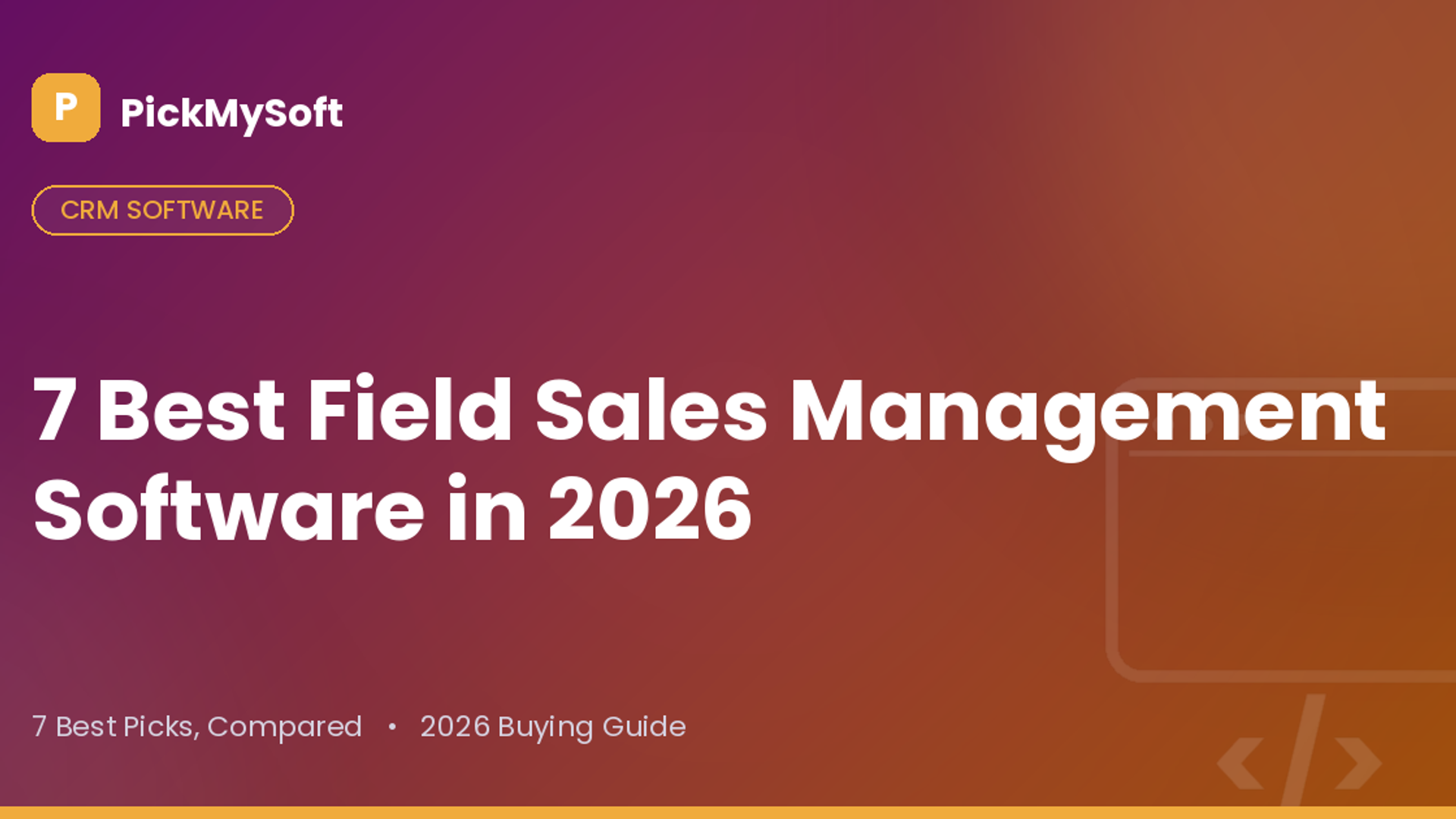 Best Field Sales Management Software