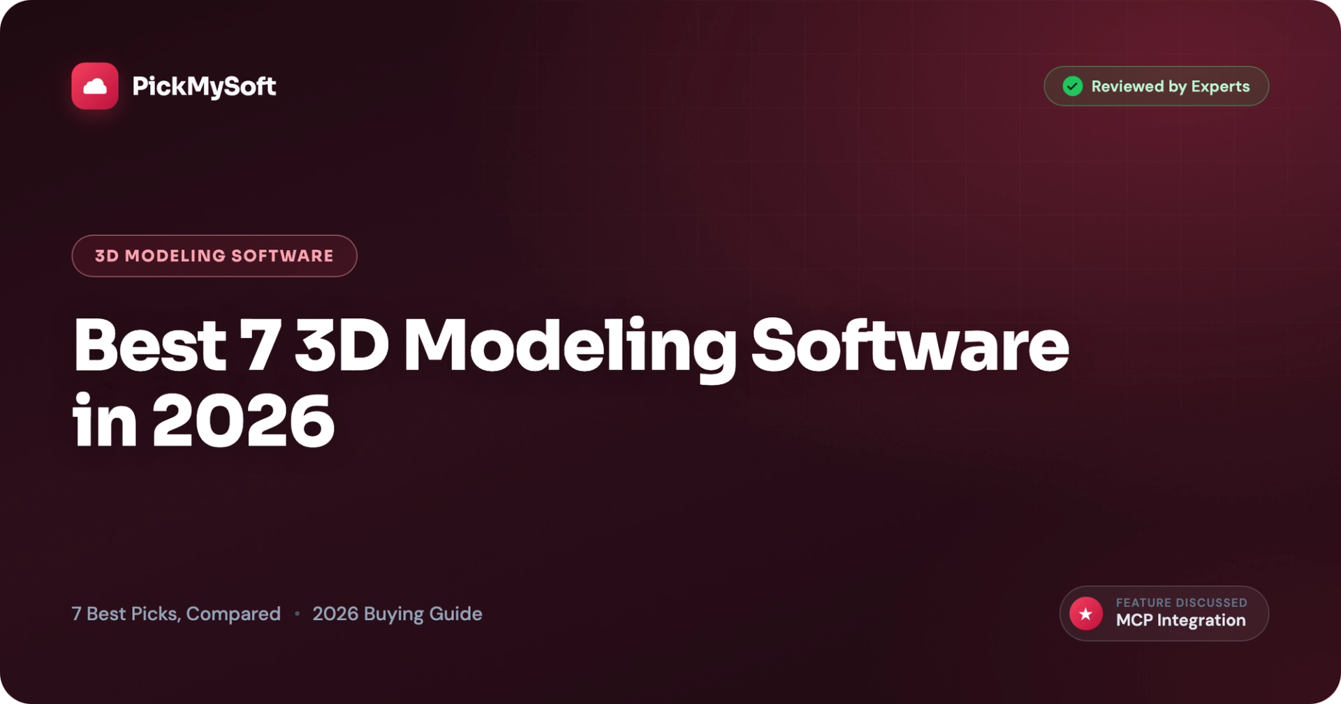 Best 7 3D Modeling Software in 2026