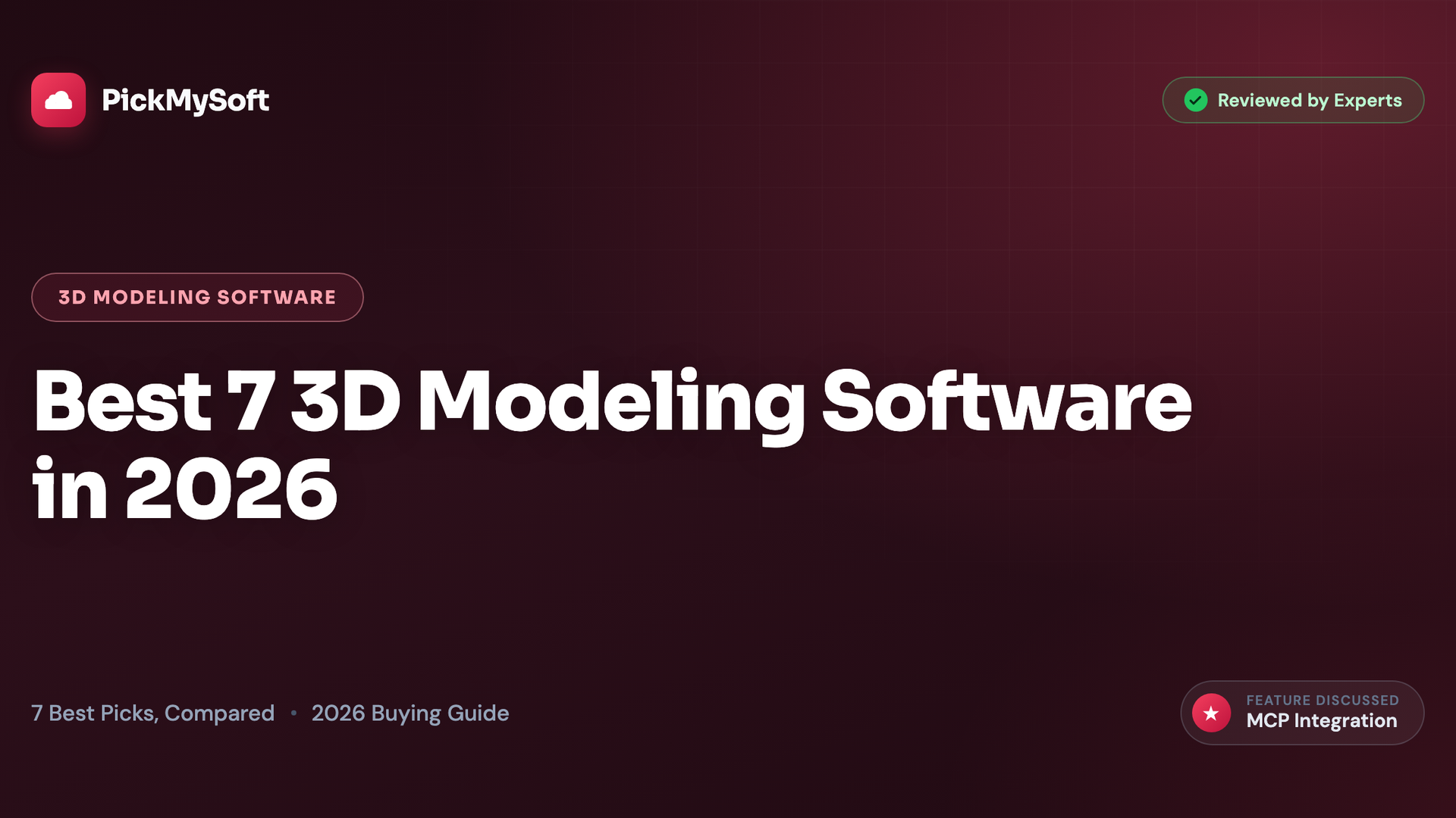 Best 7 3D Modeling Software in 2026