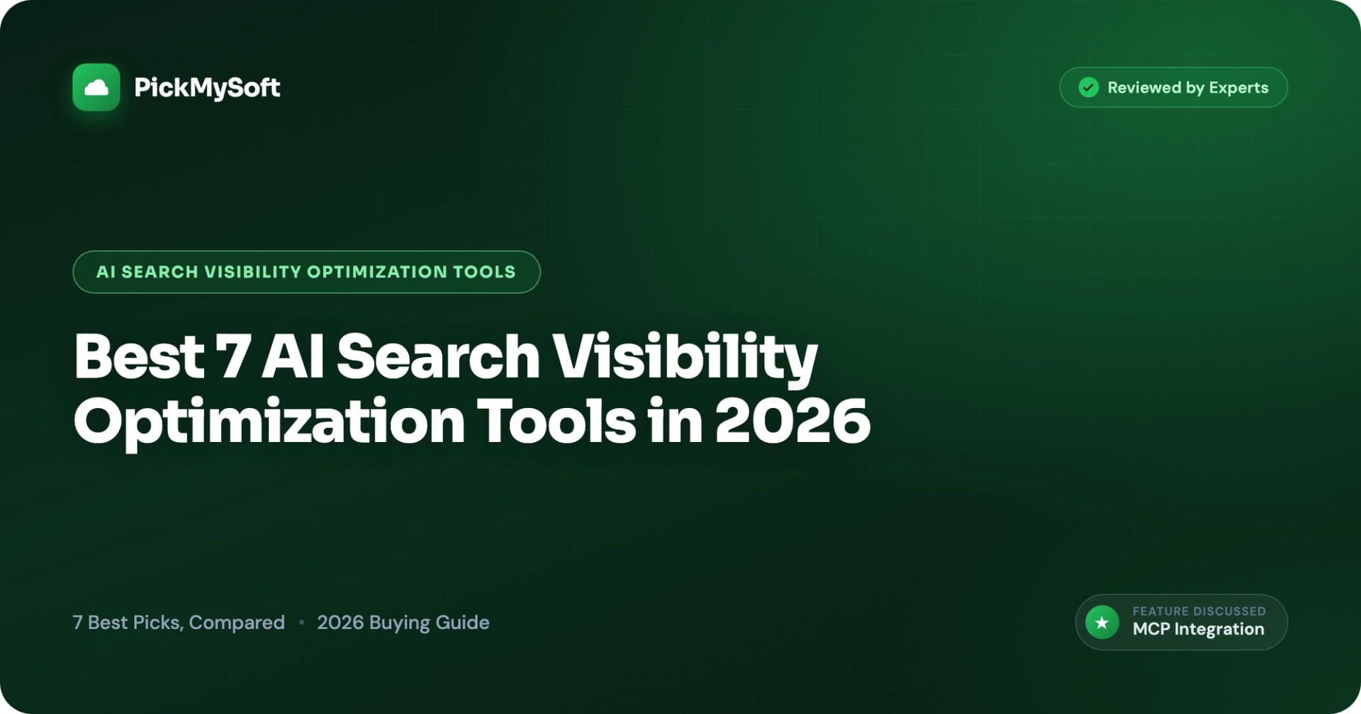 Best 7 AI Search Visibility Optimization Tools in 2026