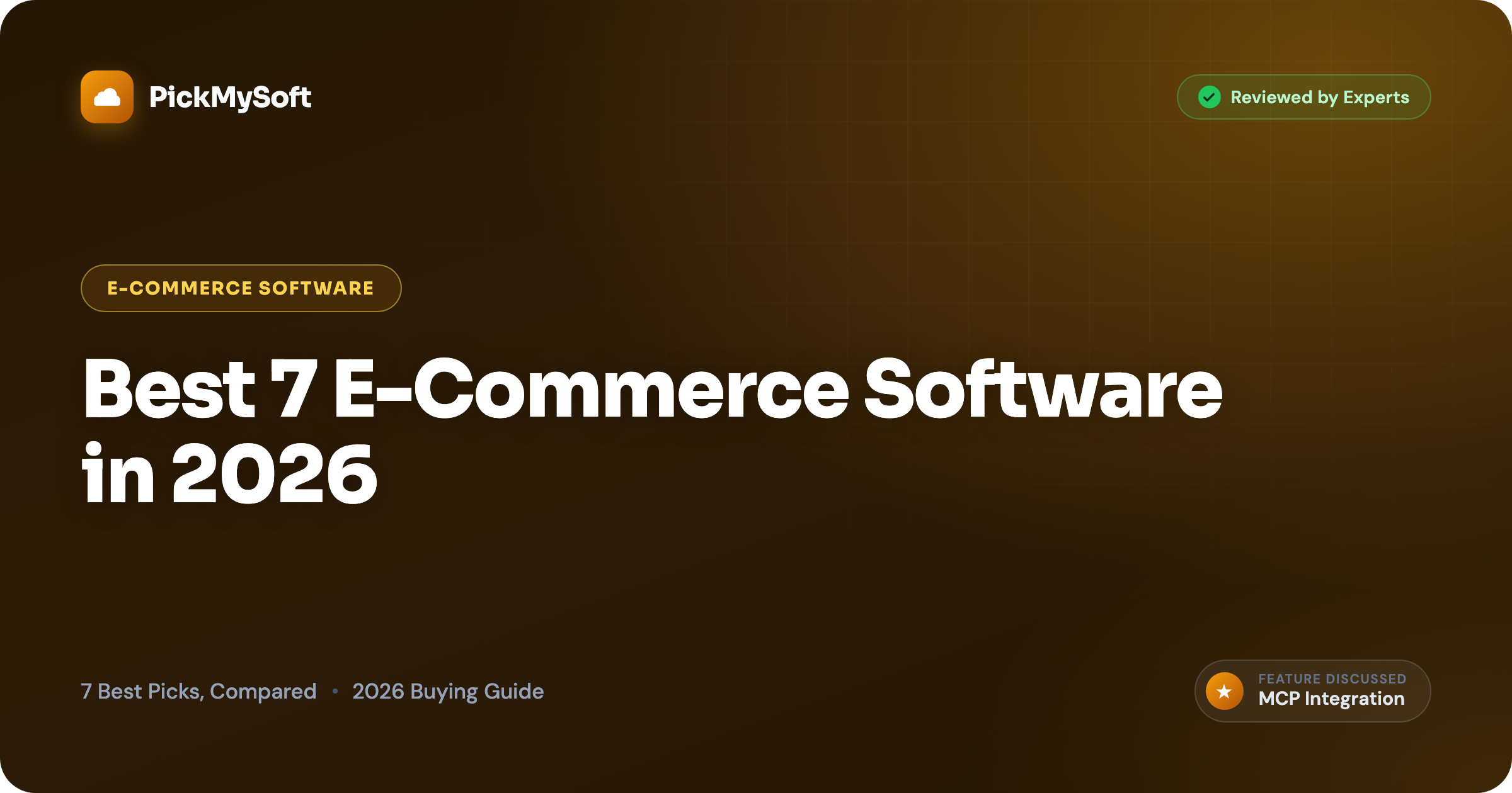 Best 7 E-Commerce Software in 2026