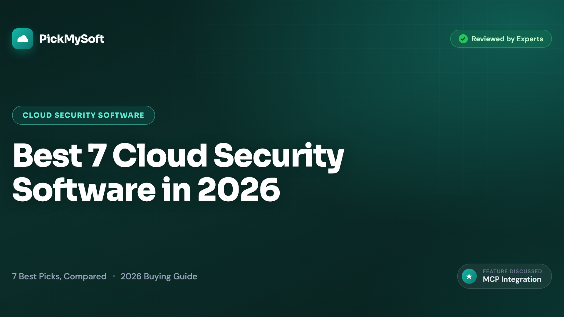 Best 7 Cloud Security Software in 2026