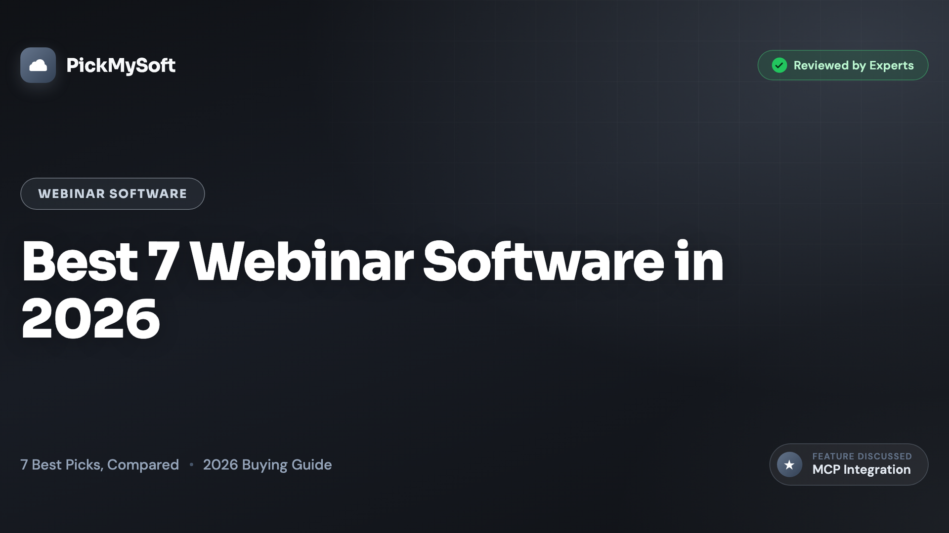 Best 7 Webinar Software in 2026