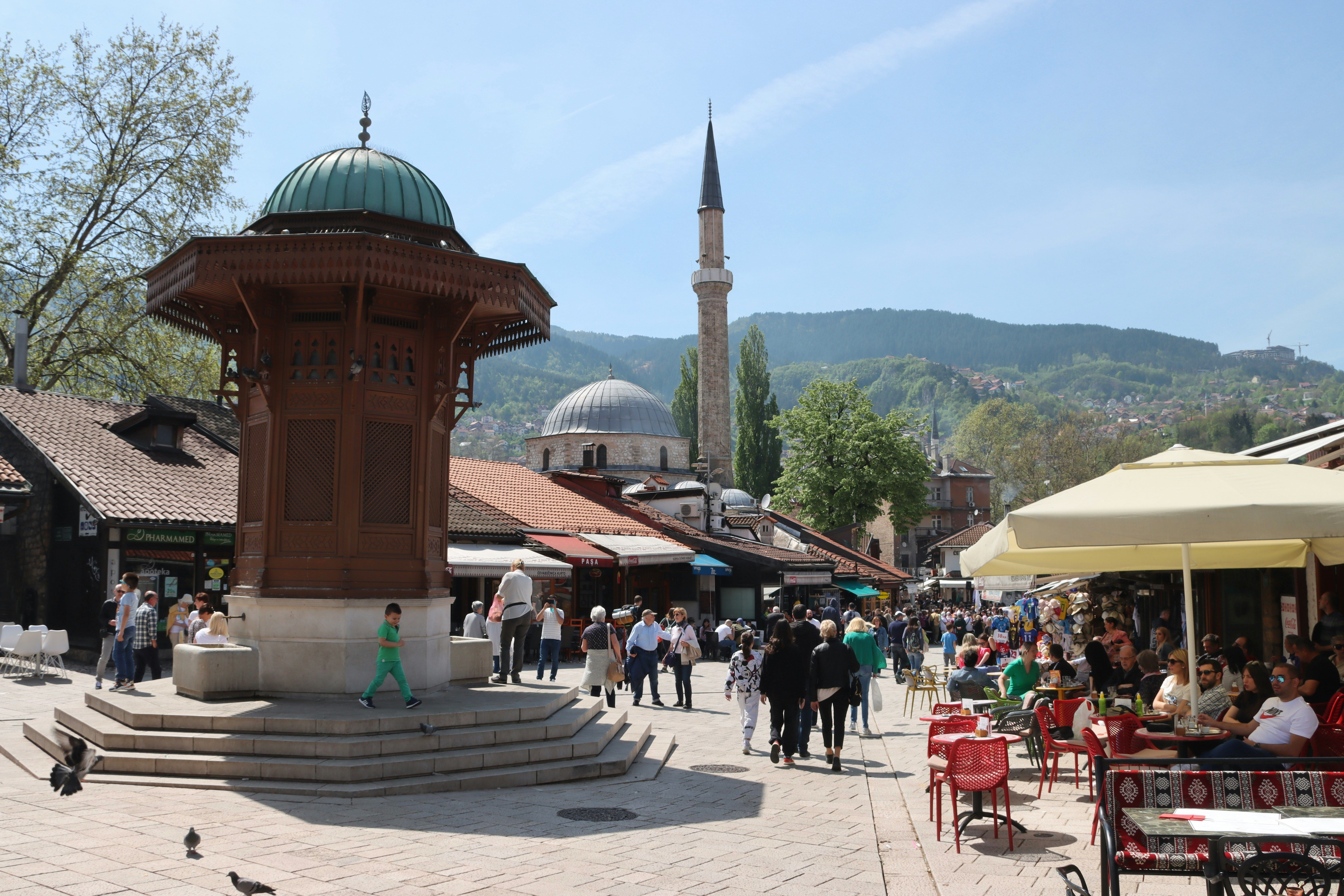 Sebilj fountain in Baščaršija, Sarajevo