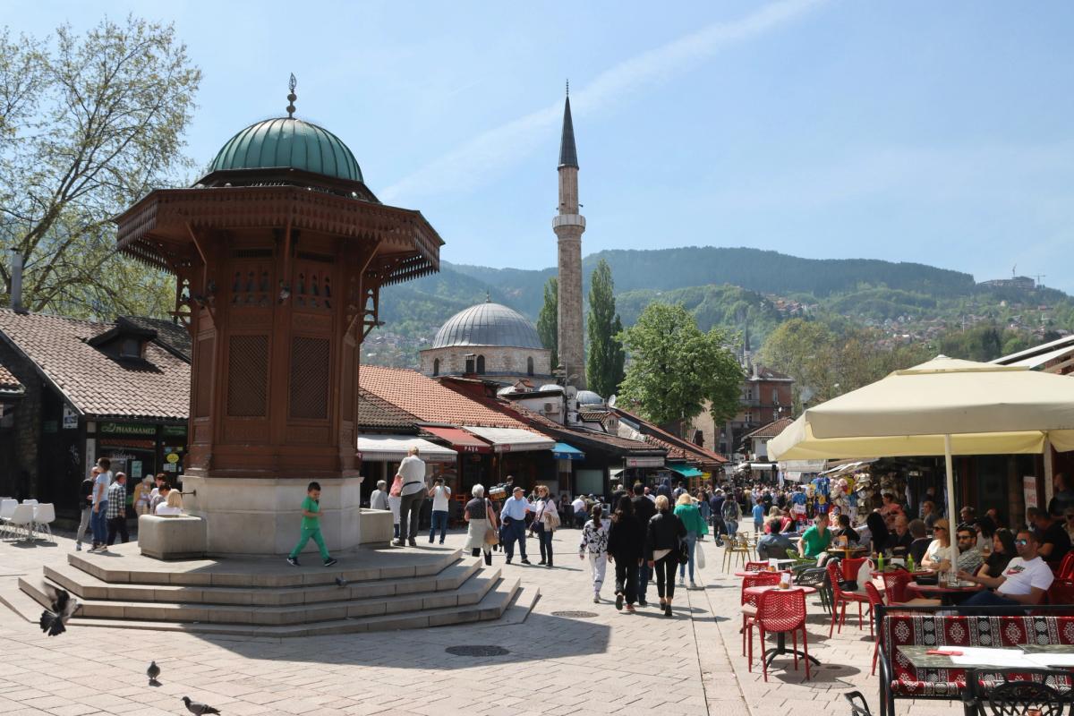 Sebilj fountain in Baščaršija, Sarajevo