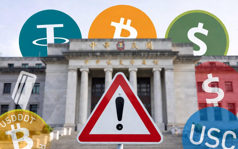 ⚠️ 中國央行又出手了!剛剛重申「加密貨幣全面禁止」不變,還特別點名穩定幣(Stablecoin)是重點打擊對象!