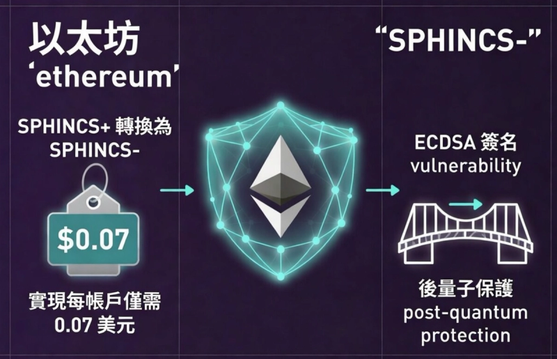 以太坊帳戶量子防護僅需 7 美分?SPHINCS- 提案解析