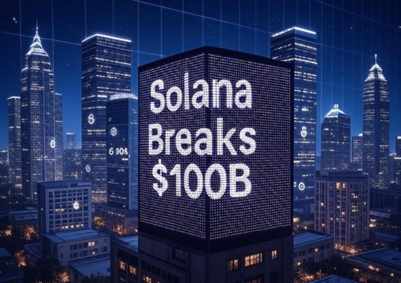 Solana 市場資本化突破 1000 億美元