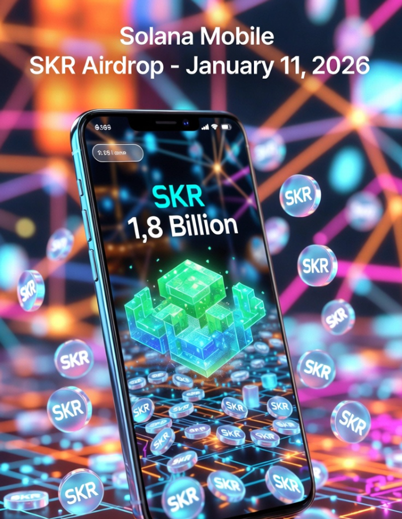 Solana Mobile SKR 代幣空投來襲:近20億枚 SKR 分給 Seeker 用戶與開發者,1/21 正式開領!
