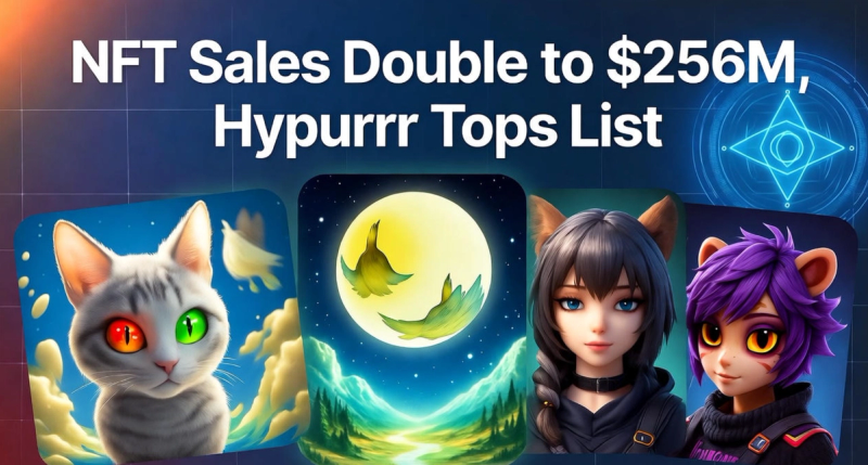 NFT市場週報:本週銷售額翻倍,達到2.56億美元!🚀 Hypurrr成為焦點,單週狂賣8877萬美元,橫掃前五大NFT交易!