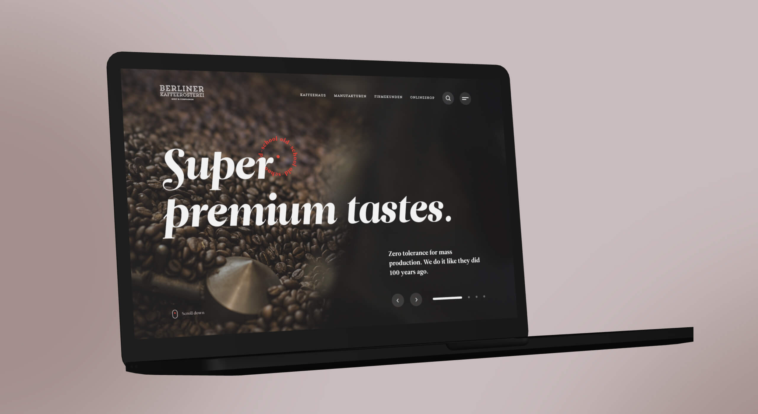 Berliner Kaffeerösterei’s Website UX/UI Design project preview
