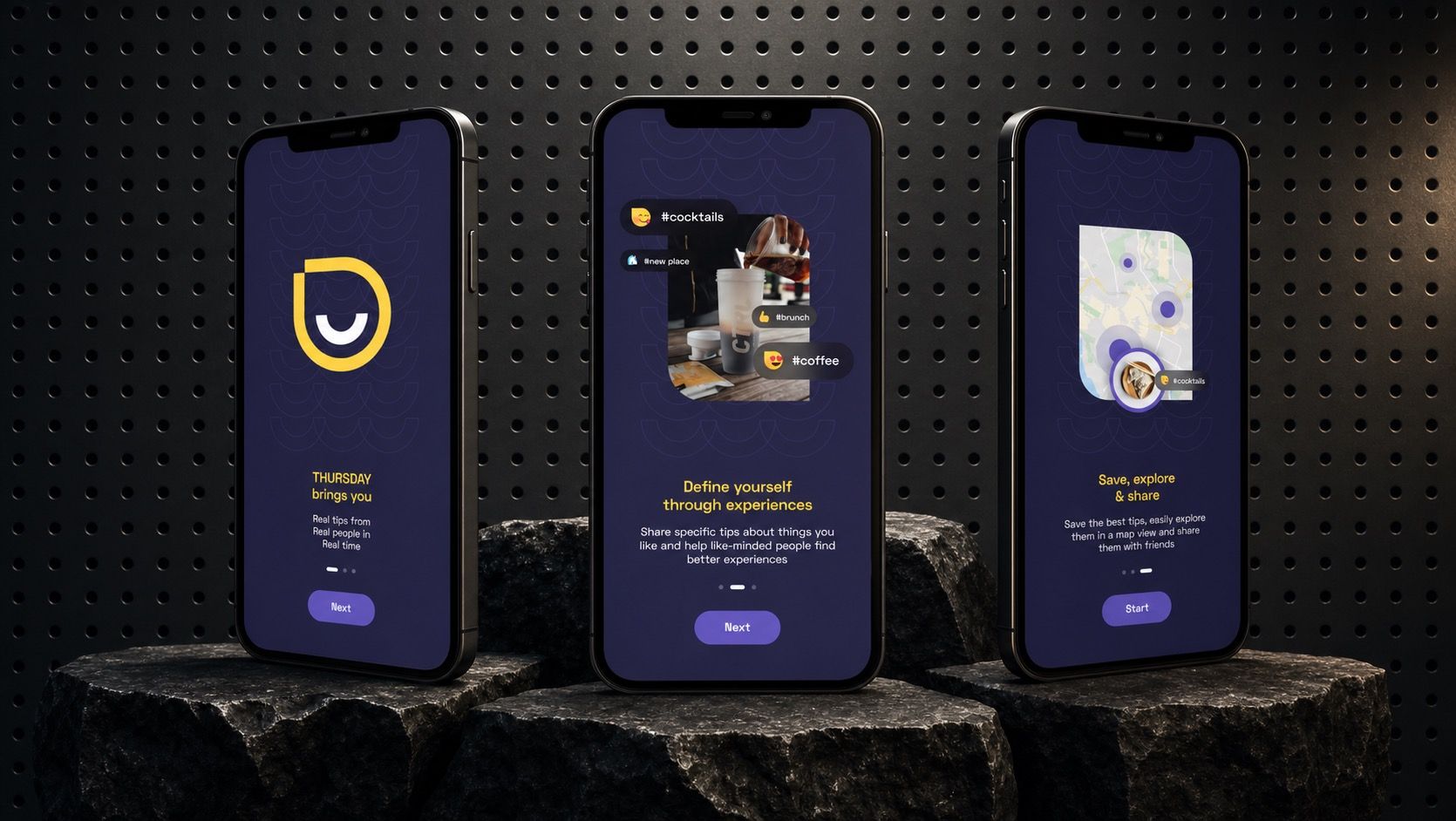 Thursday’s Branding and iOS App UI Design project preview