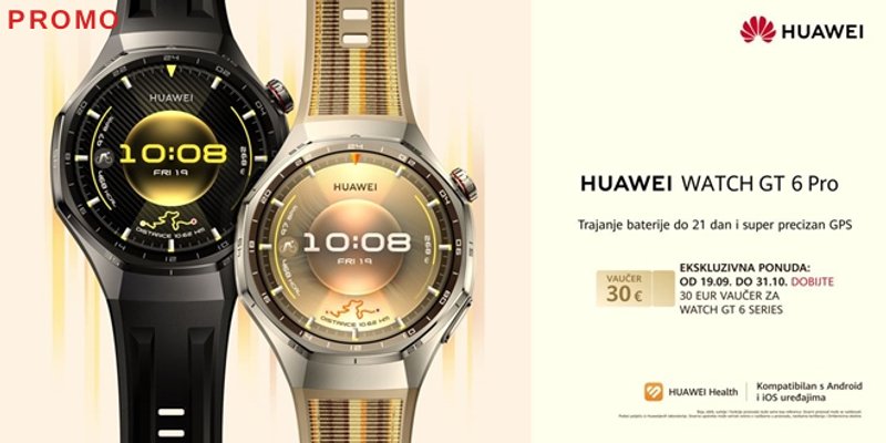 HUAWEI WATCH GT 6 pametni satovi s baterijom koja traje do 21 dan dostupni u prednarudžbi