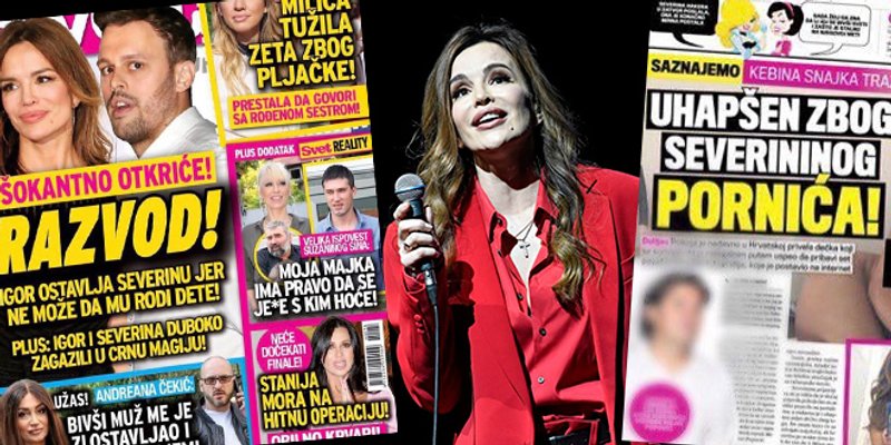 Severina komentirala nove naslove srbijanskih tabloida