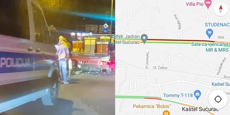 KAOS U KAŠTELIMA Sudar osobnog i teretnog vozila, jedna osoba ozlijeđena