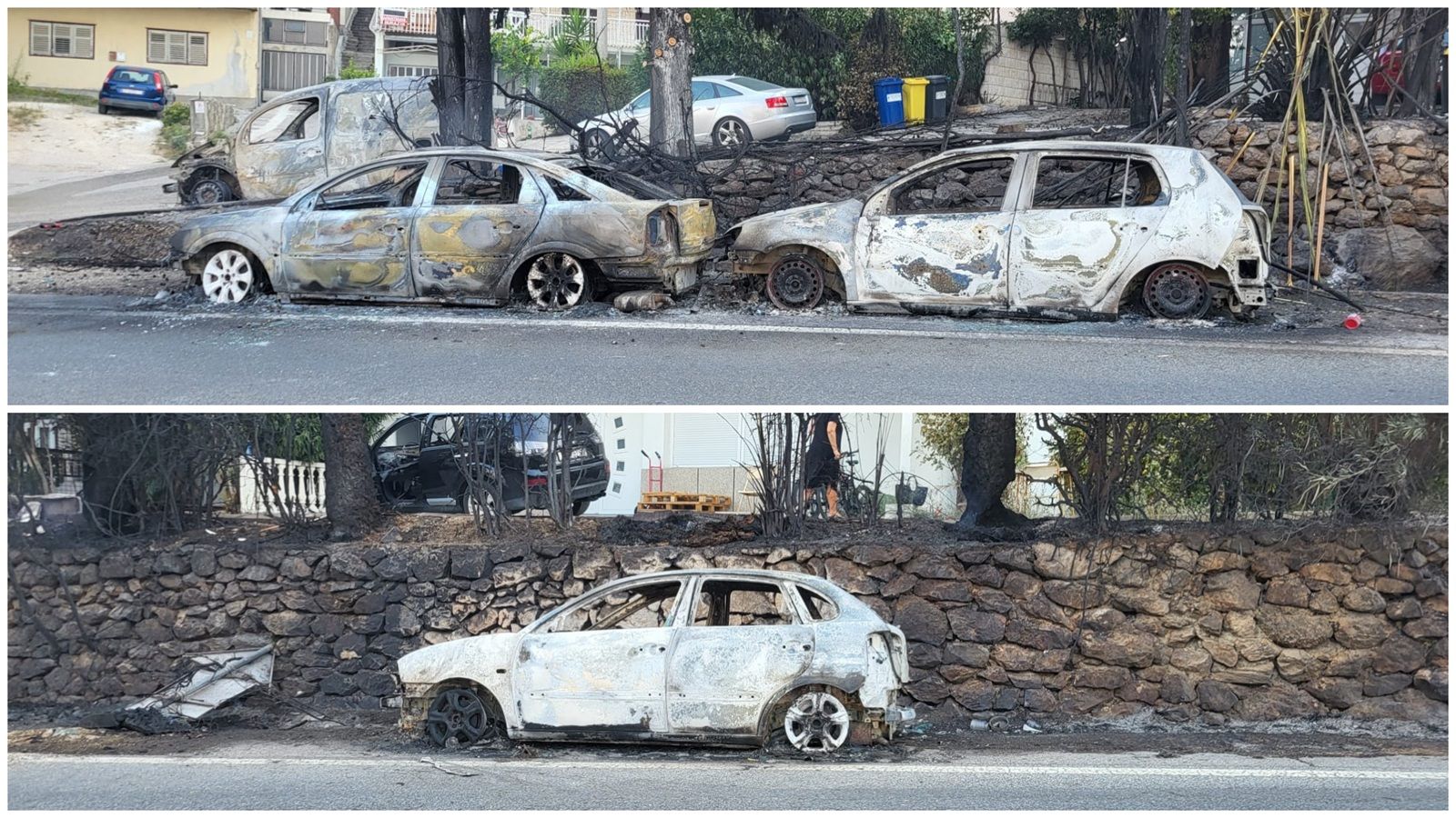 BRZET Najgore je bilo u ovom dijelu Omiša, od automobila su ostale olupine