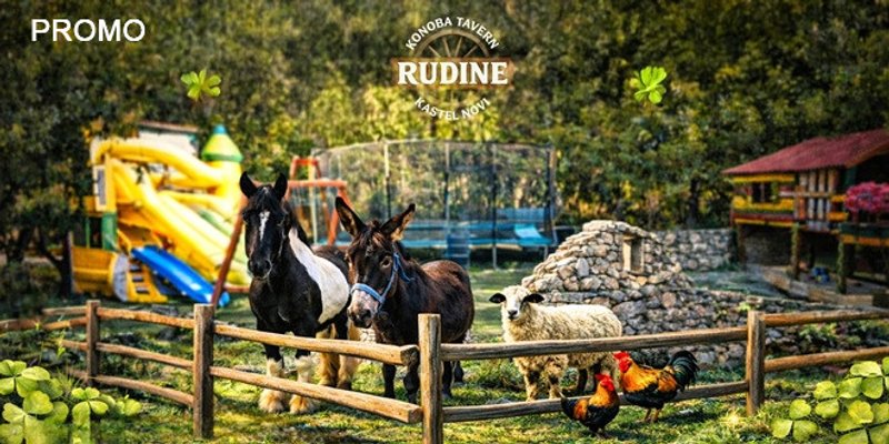 Nedjeljna čarolija u Konobi Rudine: Domaće životinje i bogat program za najmlađe!