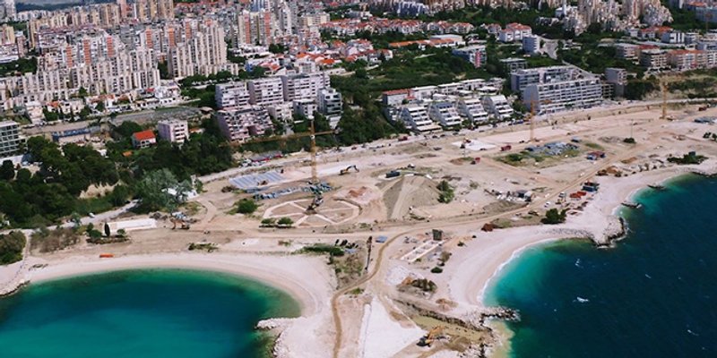 FOTO/VIDEO: Radovi na žnjanskom platou, počelo betoniranje temelja na više lokacija