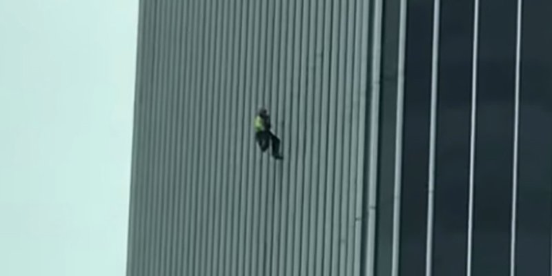 VIDEO Scena kao iz akcijskih filmova na najvišem neboderu u Hrvatskoj