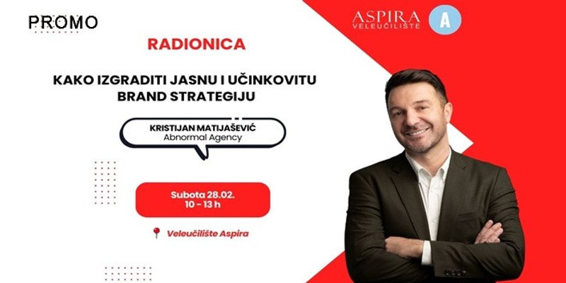 Veleučilište Aspira organizira radionicu izrade brand strategije