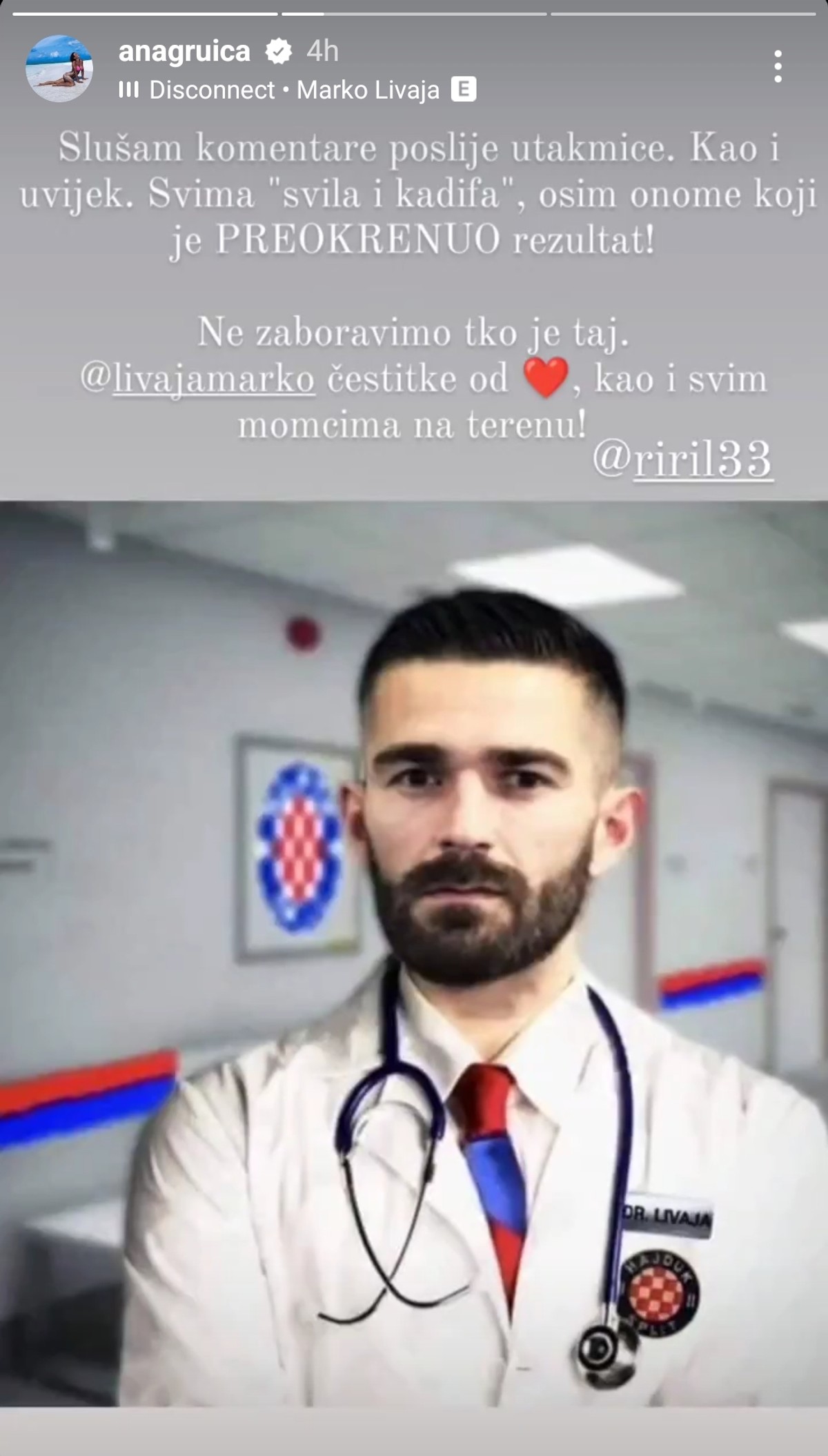 GRUICA O LIVAJI 'Svima 'svila i kadifa', osim onome koji je preokrenuo rezultat'