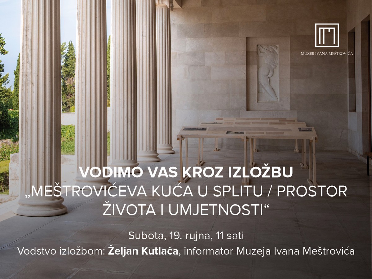 Upoznajte Meštrovićevu kuću iz drugog kuta: Besplatna vodstva u Galeriji Meštrović