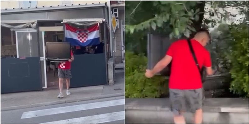 VIDEO Pogledajte što je napravio navijač nakon poraza od Španjolske