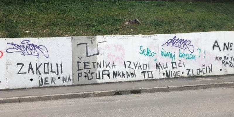 NASTAVLJA SE GOVOR MRŽNJE Novi grafit na splitskim ulicama