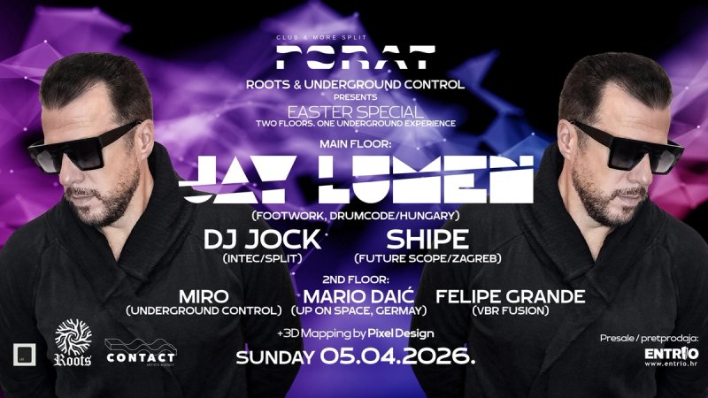 Uskršnji techno spektakl u Portu: Jay Lumen predvodi večer na dva floora