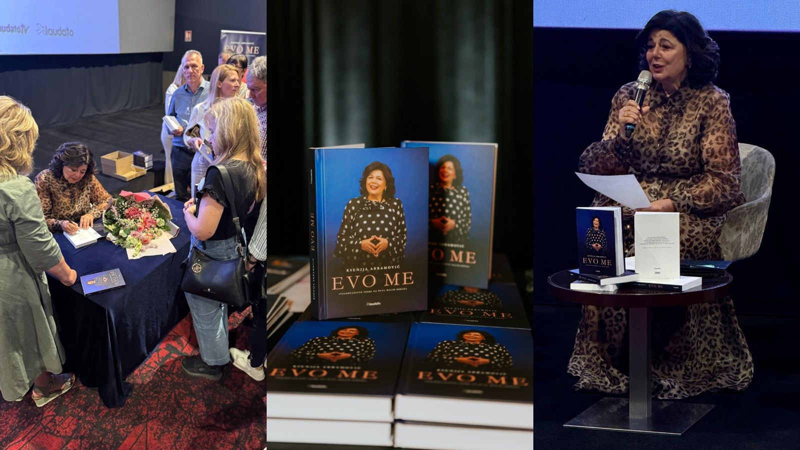 Ksenija Abramović nastavlja promociju knjige 'Evo me' u Splitu, Sinju, Međugorju i Zadru